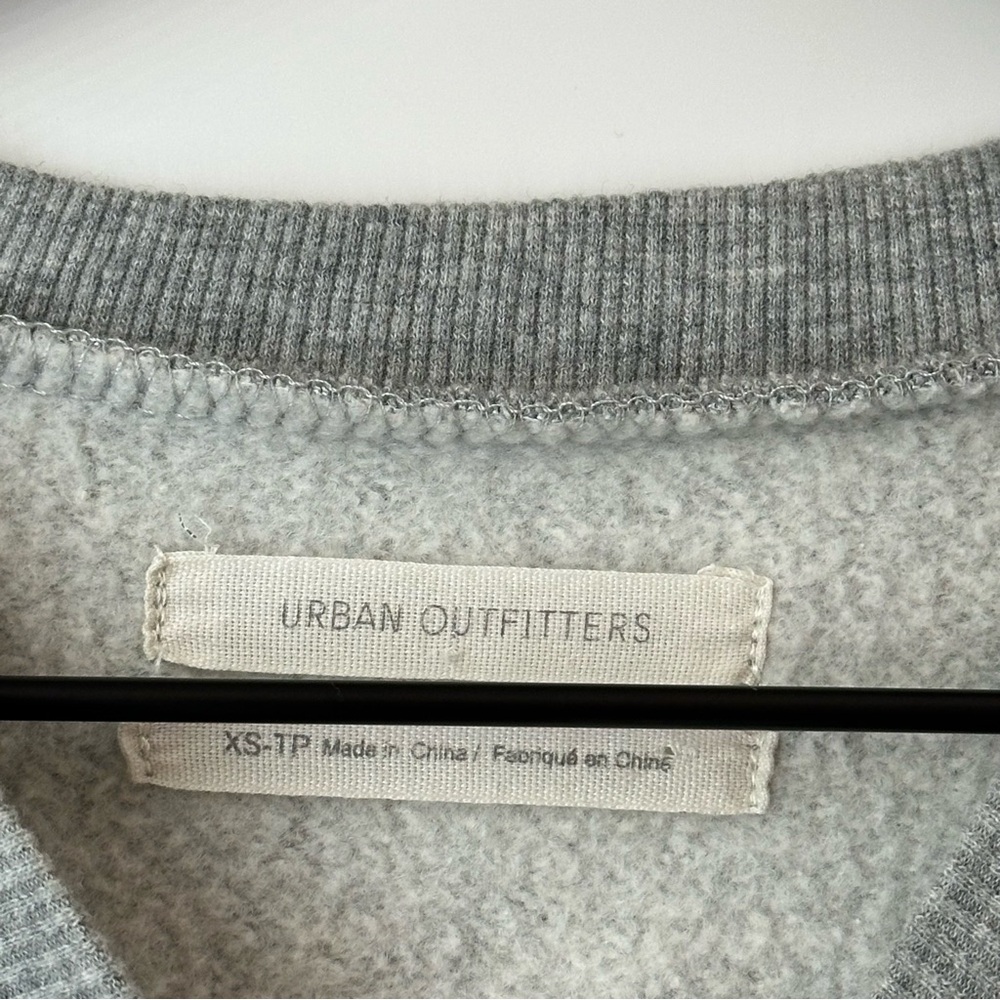Urban Outfitters Alanna Crew-Neck Sweatshirt Dress XS Gray - Picture 5 of 10